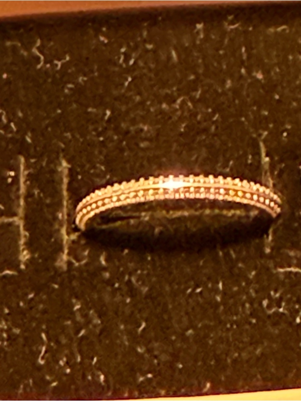 Delicate Gold Beaded Stackable Ring